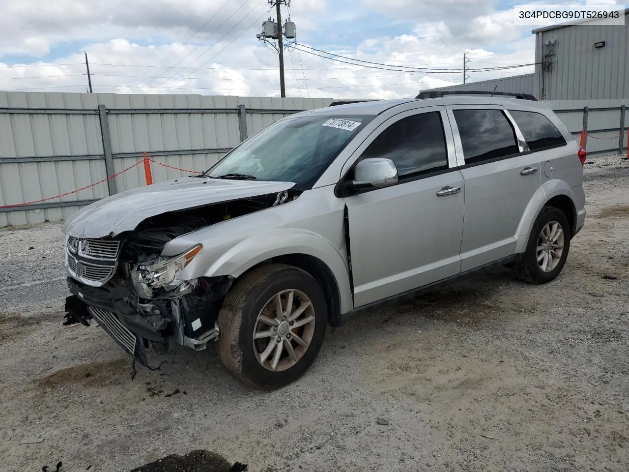 2013 Dodge Journey Sxt VIN: 3C4PDCBG9DT526943 Lot: 73770814