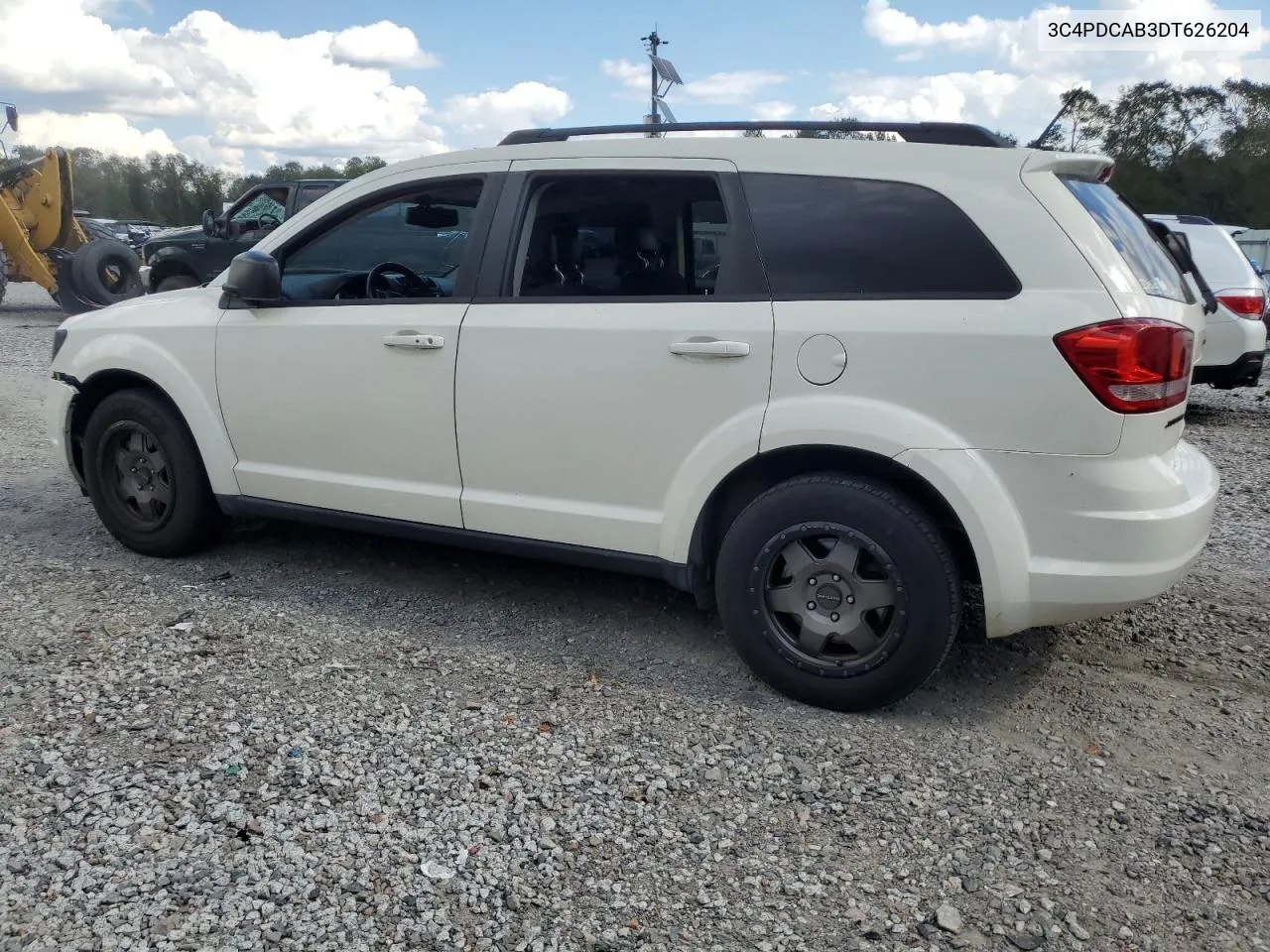 2013 Dodge Journey Se VIN: 3C4PDCAB3DT626204 Lot: 74285894