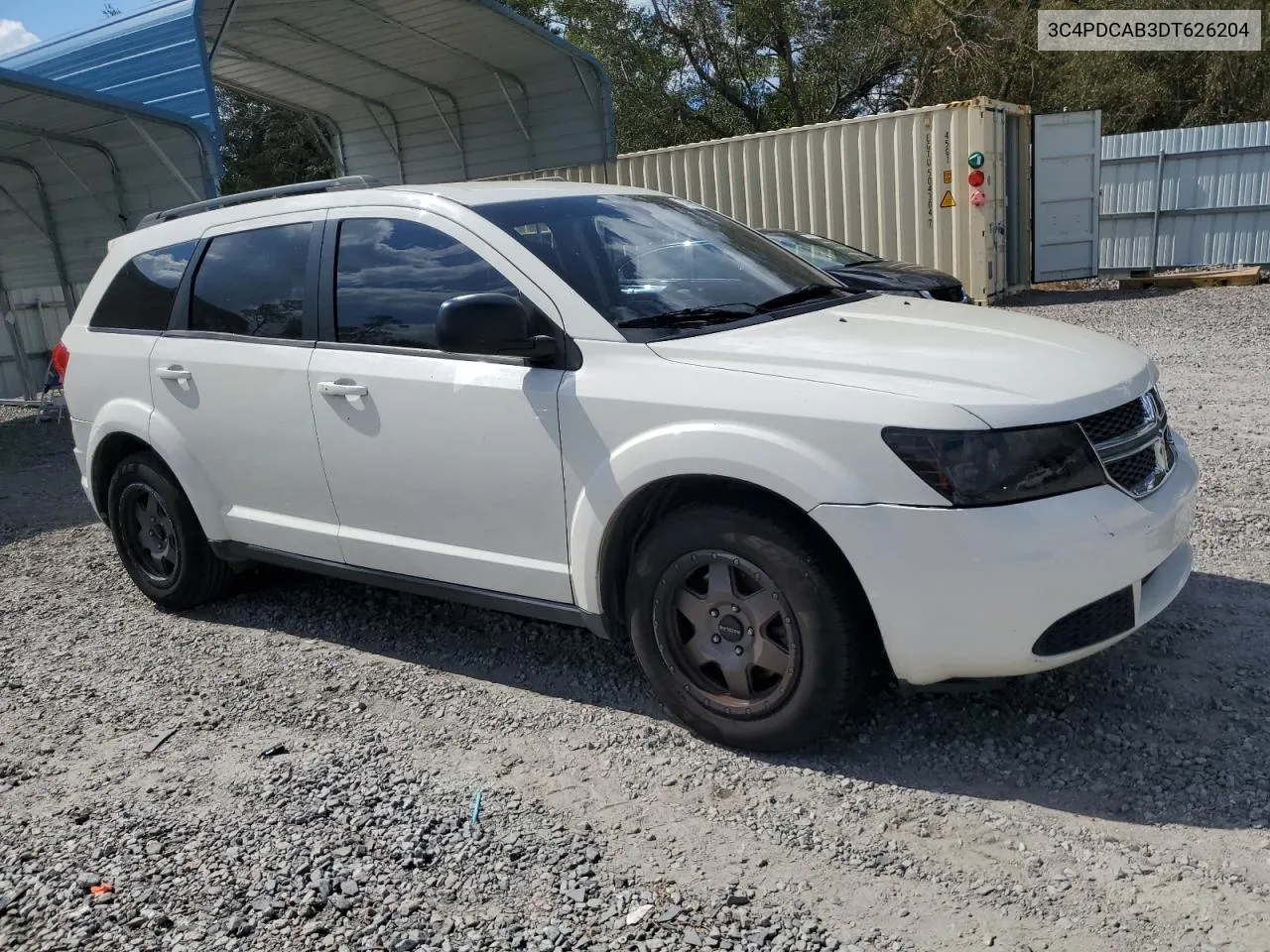 2013 Dodge Journey Se VIN: 3C4PDCAB3DT626204 Lot: 74285894