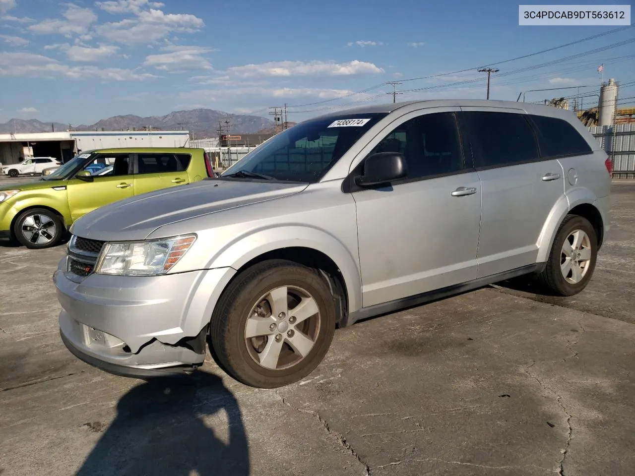 2013 Dodge Journey Se VIN: 3C4PDCAB9DT563612 Lot: 74388174