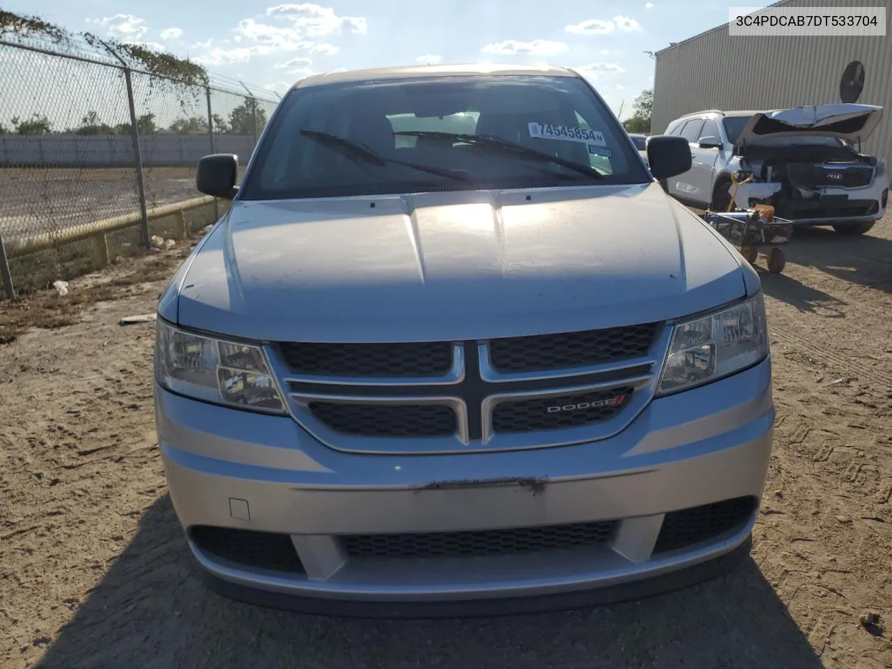 2013 Dodge Journey Se VIN: 3C4PDCAB7DT533704 Lot: 74545854