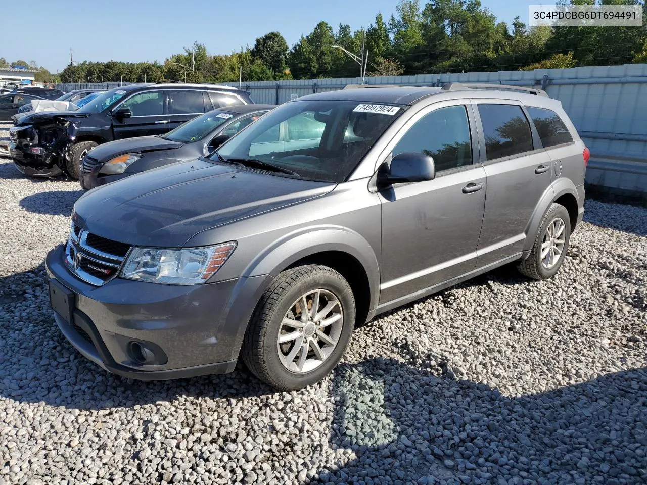 2013 Dodge Journey Sxt VIN: 3C4PDCBG6DT694491 Lot: 74997924