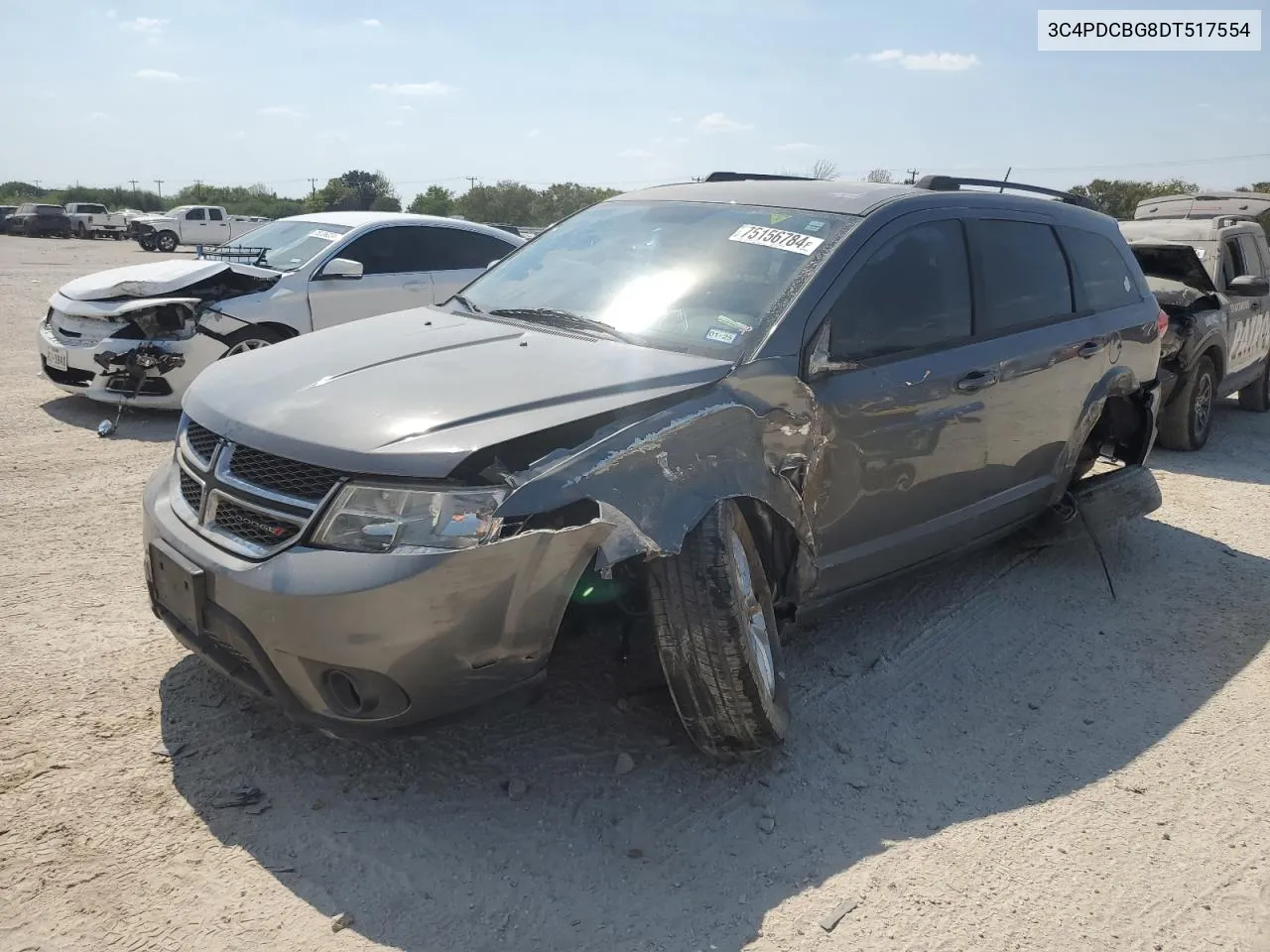 2013 Dodge Journey Sxt VIN: 3C4PDCBG8DT517554 Lot: 75156784