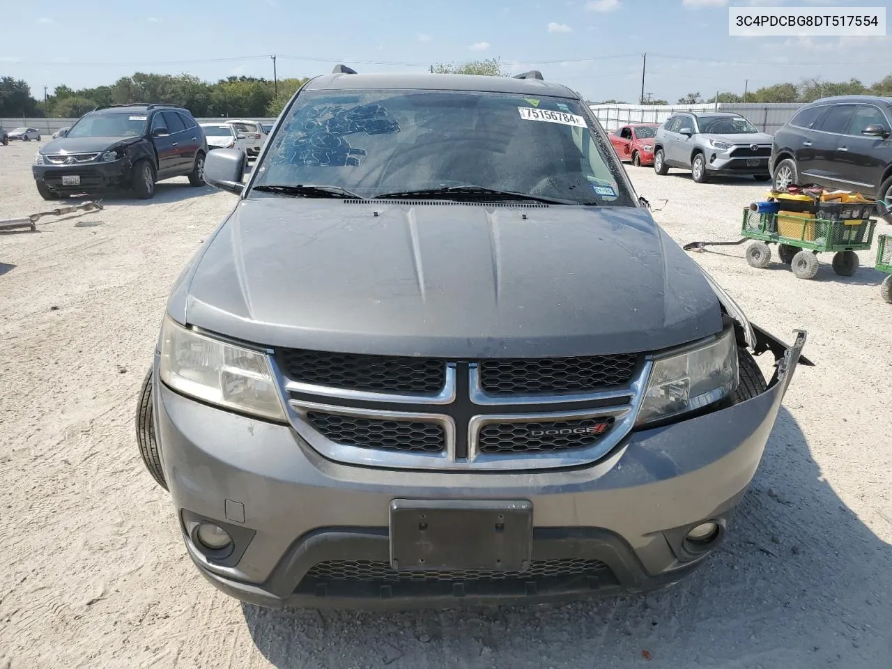 2013 Dodge Journey Sxt VIN: 3C4PDCBG8DT517554 Lot: 75156784