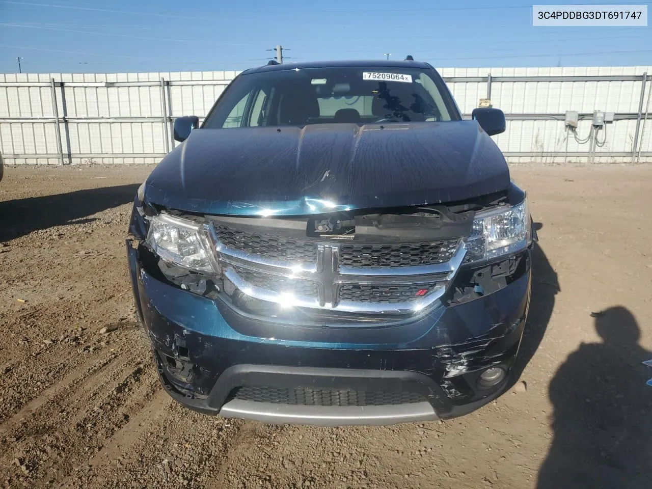 2013 Dodge Journey Sxt VIN: 3C4PDDBG3DT691747 Lot: 75209064