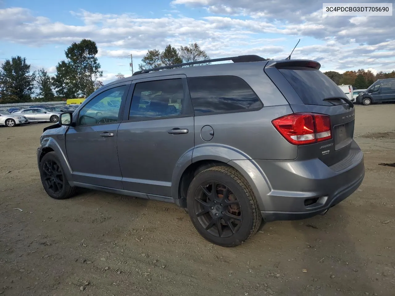 2013 Dodge Journey Sxt VIN: 3C4PDCBG3DT705690 Lot: 75444654