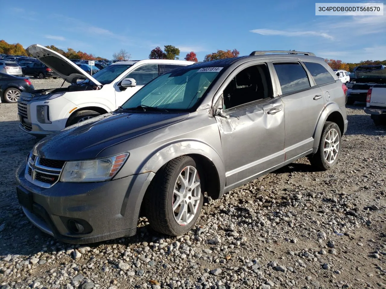 2013 Dodge Journey Sxt VIN: 3C4PDDBG0DT568570 Lot: 75831814