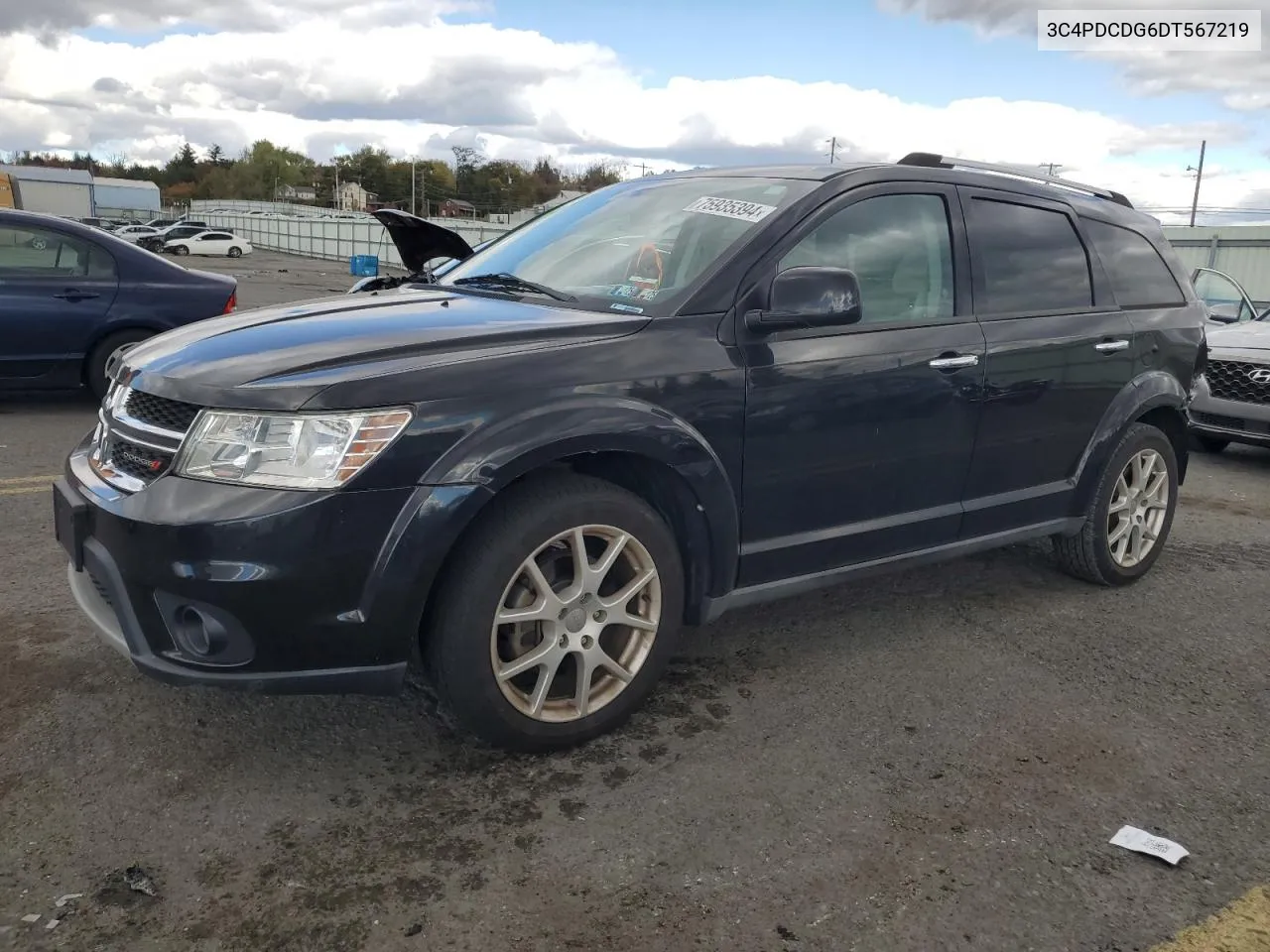 3C4PDCDG6DT567219 2013 Dodge Journey Crew