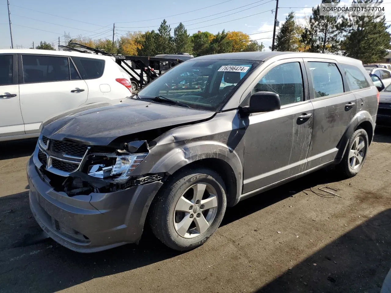 2013 Dodge Journey Se VIN: 3C4PDCAB7DT577704 Lot: 76296474