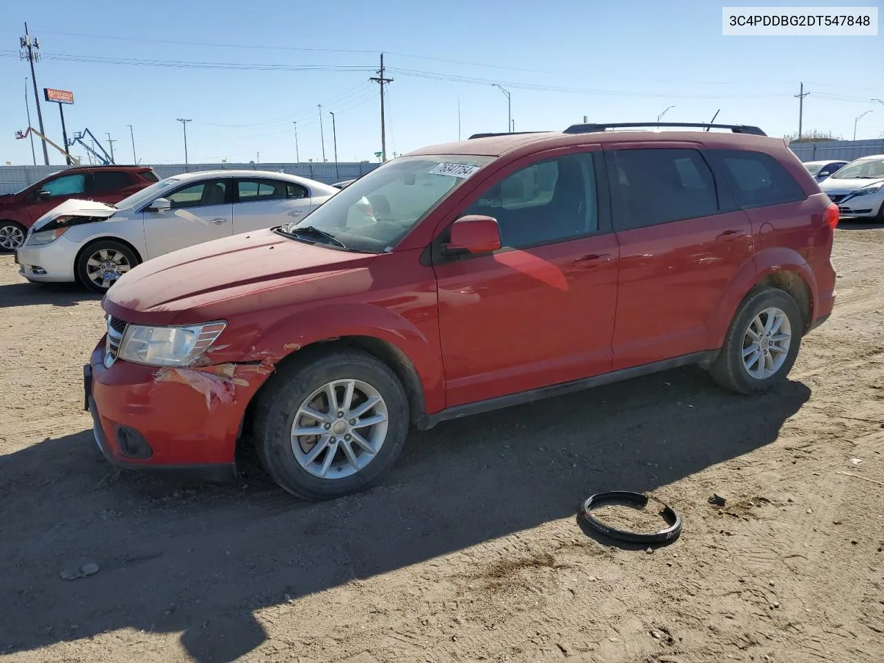 2013 Dodge Journey Sxt VIN: 3C4PDDBG2DT547848 Lot: 76347754