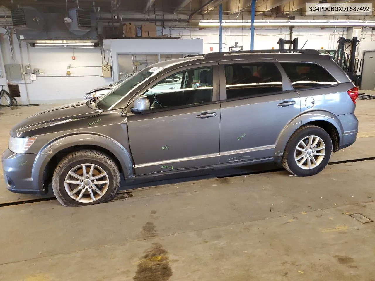 2013 Dodge Journey Sxt VIN: 3C4PDCBGXDT587492 Lot: 76584854