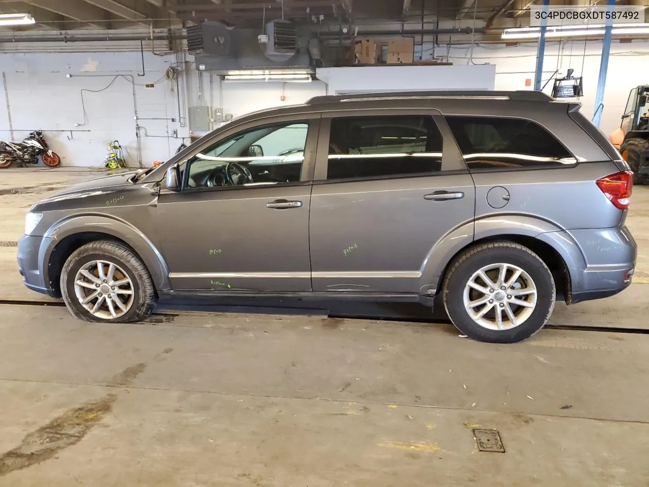 2013 Dodge Journey Sxt VIN: 3C4PDCBGXDT587492 Lot: 76584854