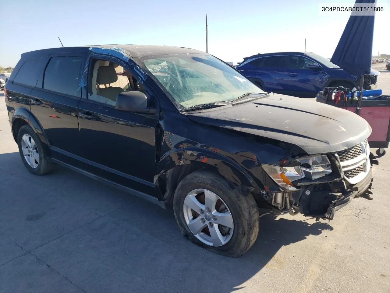 2013 Dodge Journey Se VIN: 3C4PDCAB0DT541806 Lot: 76614884