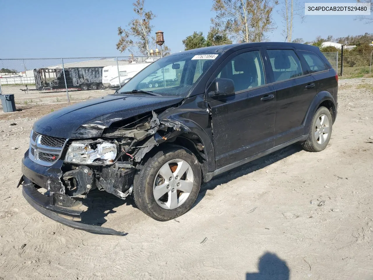 2013 Dodge Journey Se VIN: 3C4PDCAB2DT529480 Lot: 77627094