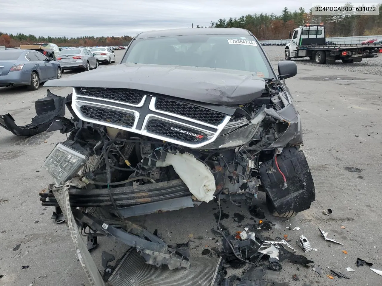 2013 Dodge Journey Se VIN: 3C4PDCAB0DT631022 Lot: 78354734