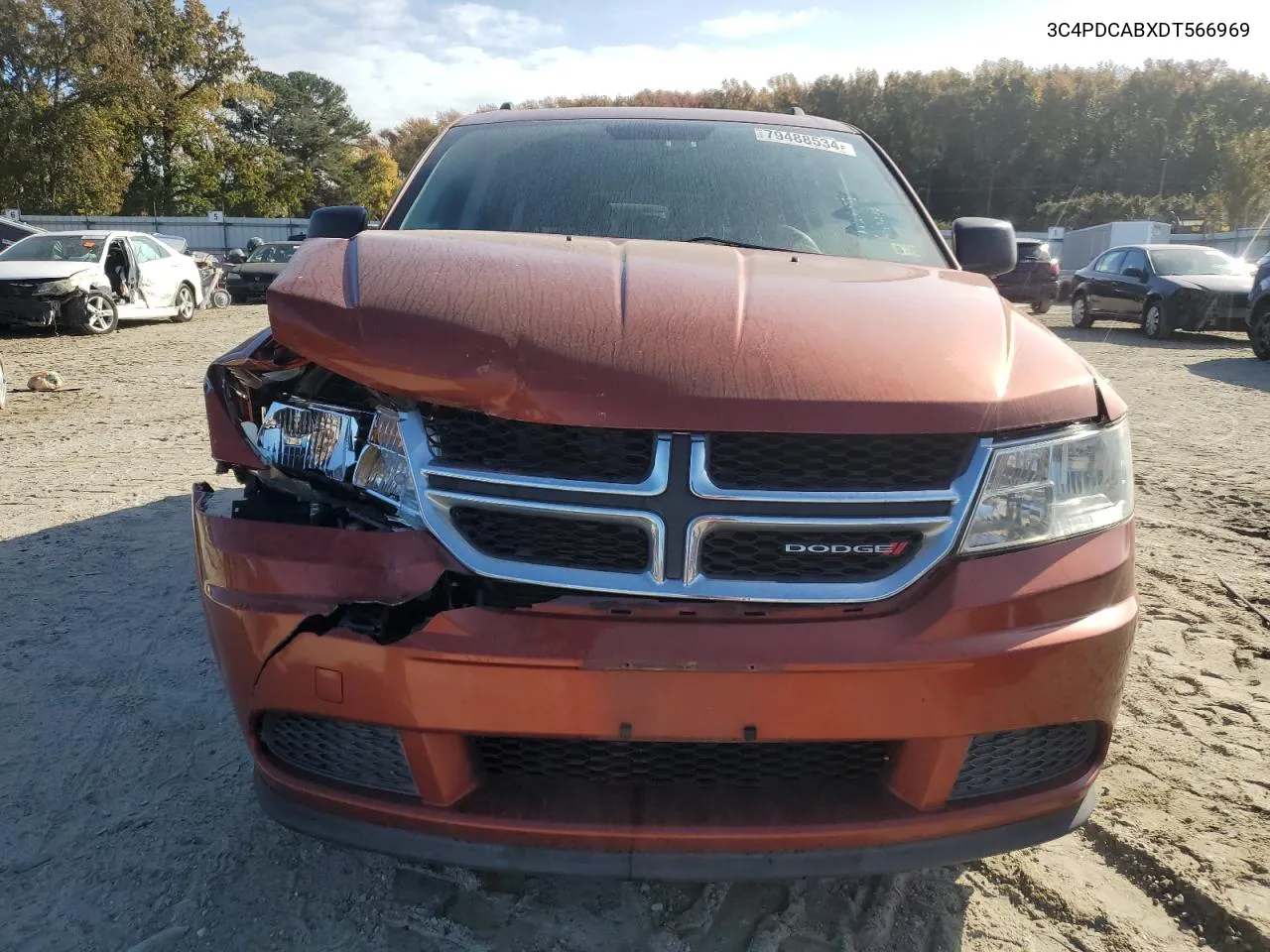 2013 Dodge Journey Se VIN: 3C4PDCABXDT566969 Lot: 79488534