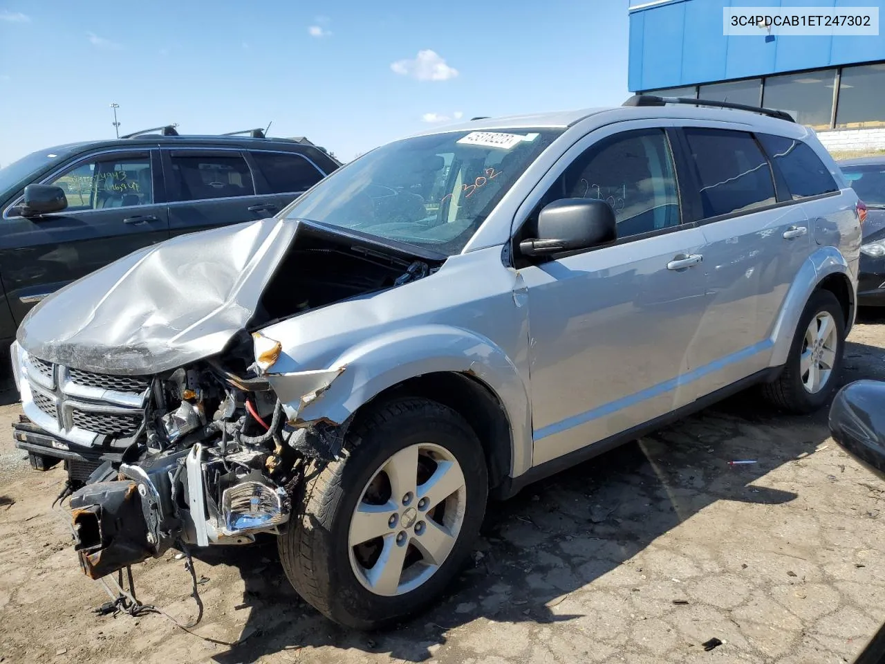 2014 Dodge Journey Se VIN: 3C4PDCAB1ET247302 Lot: 45318223