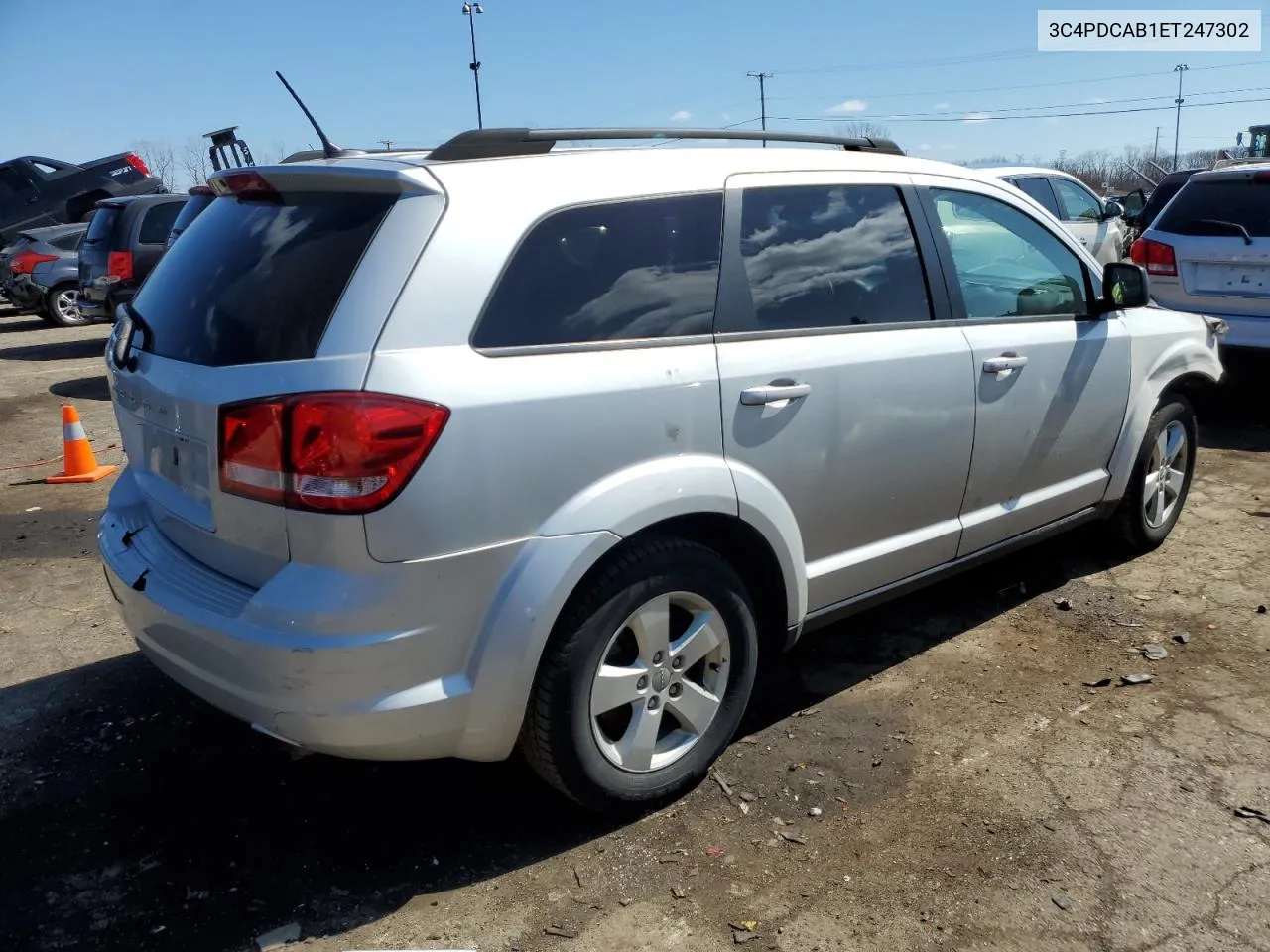 2014 Dodge Journey Se VIN: 3C4PDCAB1ET247302 Lot: 45318223