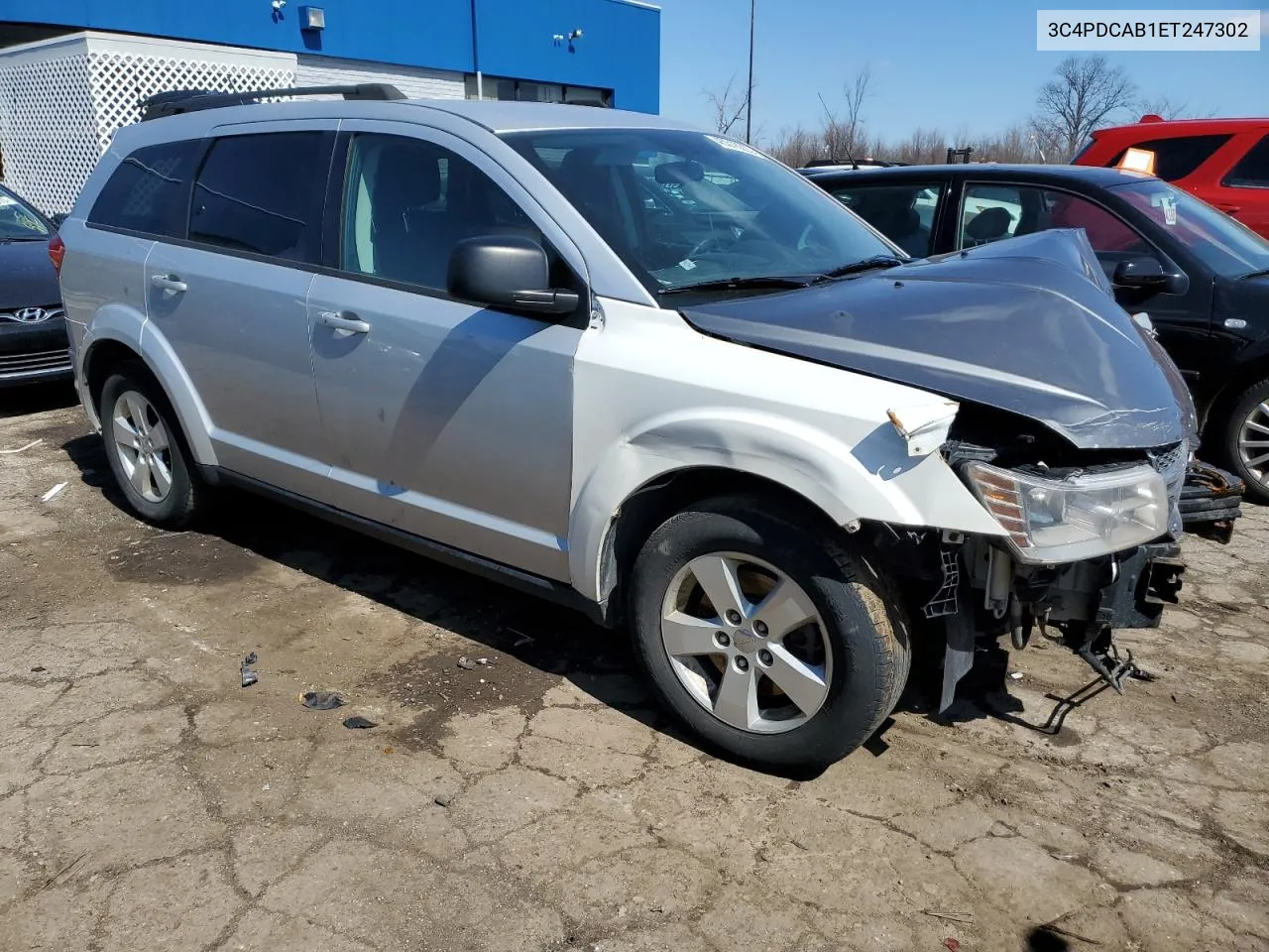 2014 Dodge Journey Se VIN: 3C4PDCAB1ET247302 Lot: 45318223