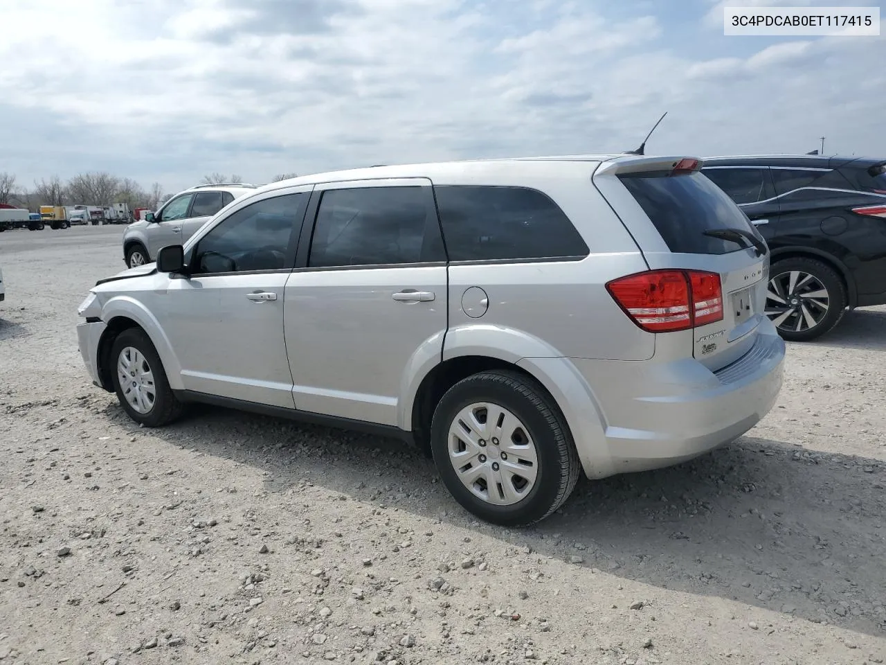 2014 Dodge Journey Se VIN: 3C4PDCAB0ET117415 Lot: 47026534