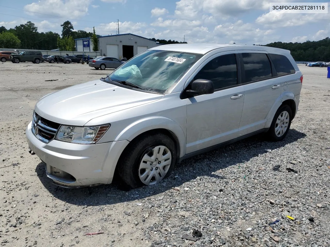 2014 Dodge Journey Se VIN: 3C4PDCAB2ET281118 Lot: 57407604