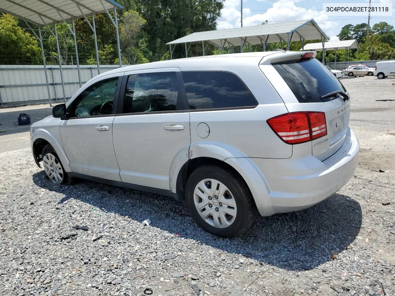 2014 Dodge Journey Se VIN: 3C4PDCAB2ET281118 Lot: 57407604