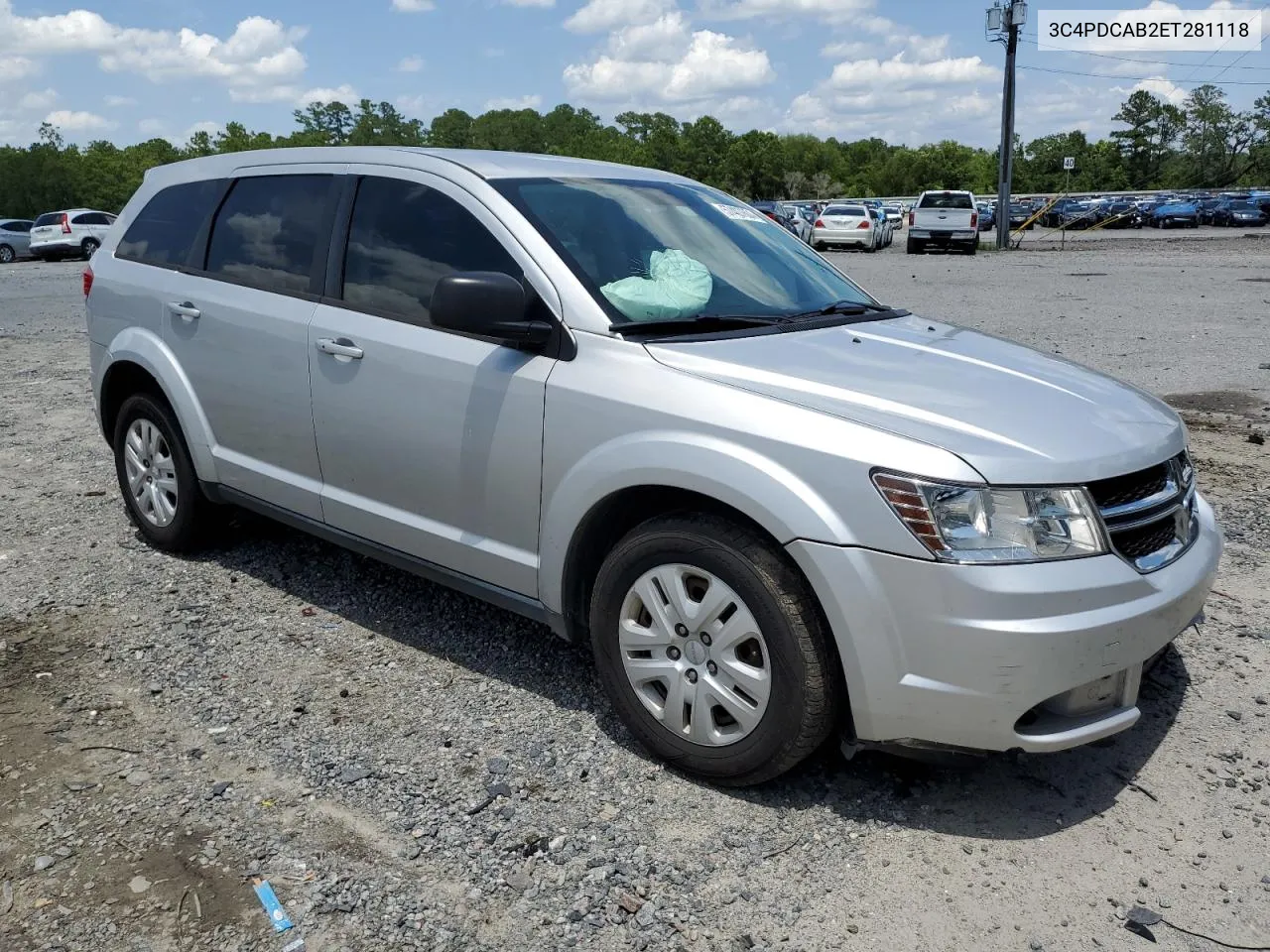 2014 Dodge Journey Se VIN: 3C4PDCAB2ET281118 Lot: 57407604