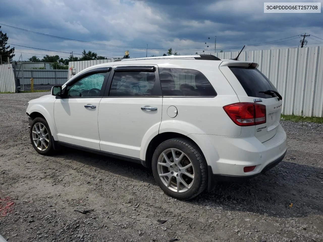 2014 Dodge Journey Limited VIN: 3C4PDDDG6ET257708 Lot: 60240084