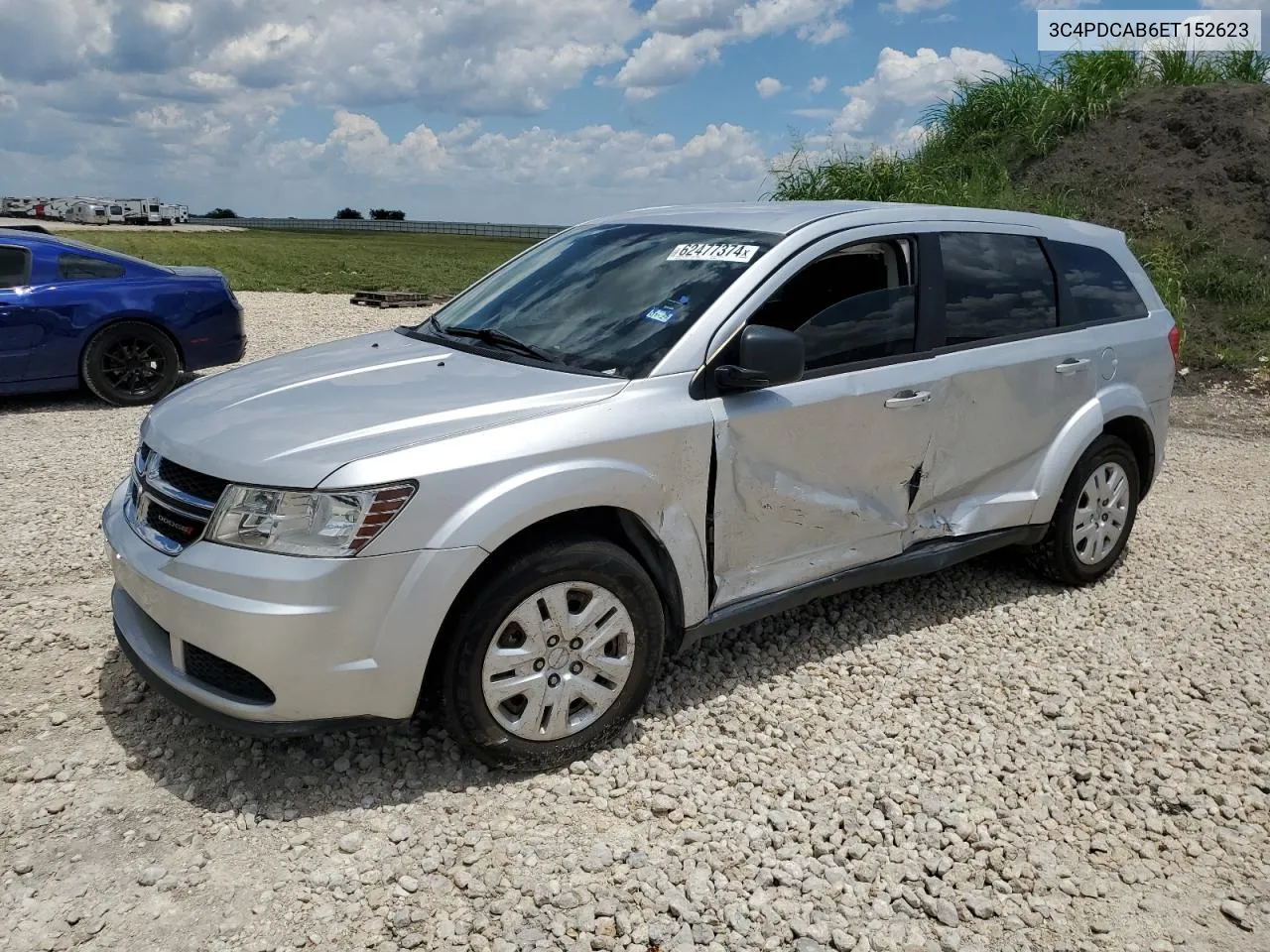 2014 Dodge Journey Se VIN: 3C4PDCAB6ET152623 Lot: 62477374