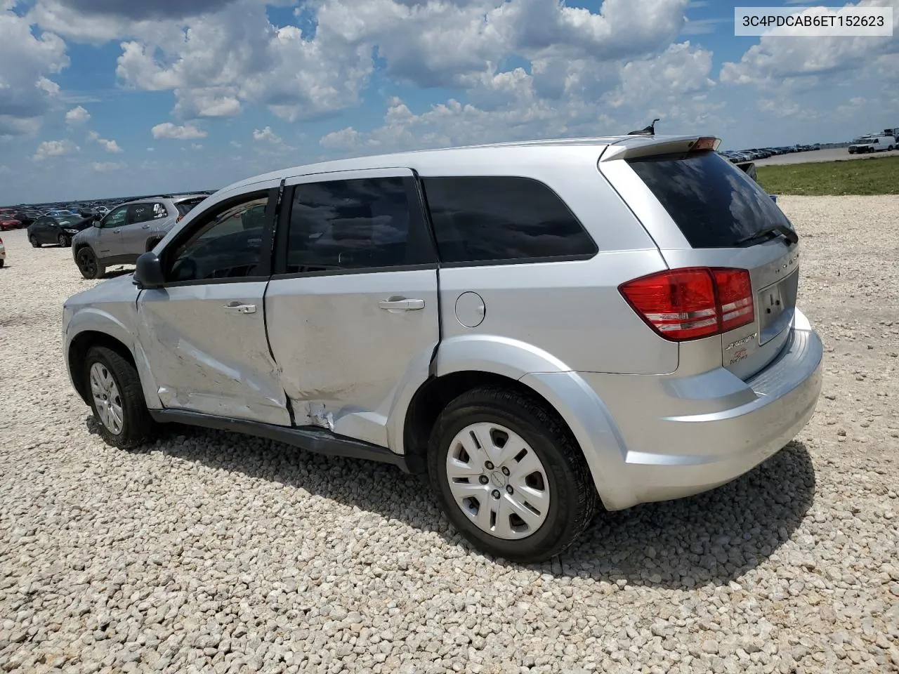 2014 Dodge Journey Se VIN: 3C4PDCAB6ET152623 Lot: 62477374