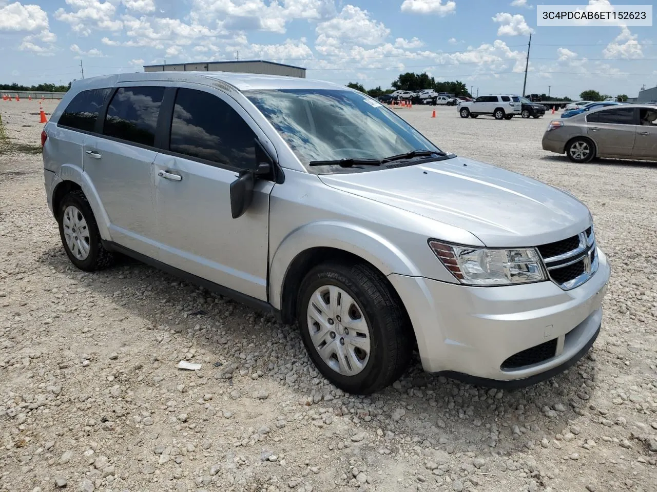 2014 Dodge Journey Se VIN: 3C4PDCAB6ET152623 Lot: 62477374