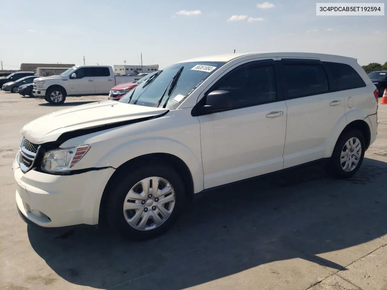 2014 Dodge Journey Se VIN: 3C4PDCAB5ET192594 Lot: 66361884