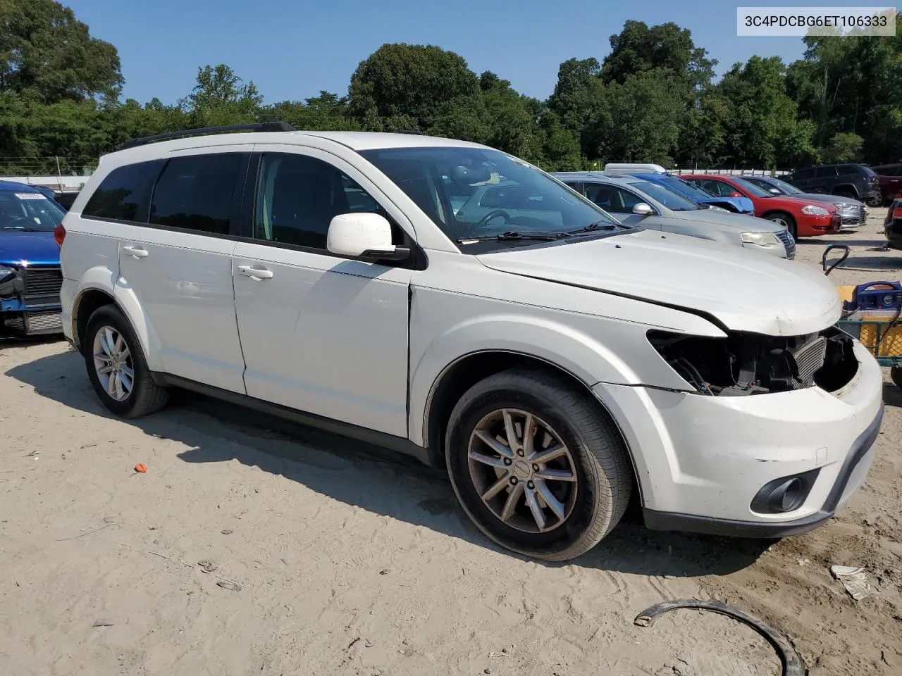 2014 Dodge Journey Sxt VIN: 3C4PDCBG6ET106333 Lot: 66809464