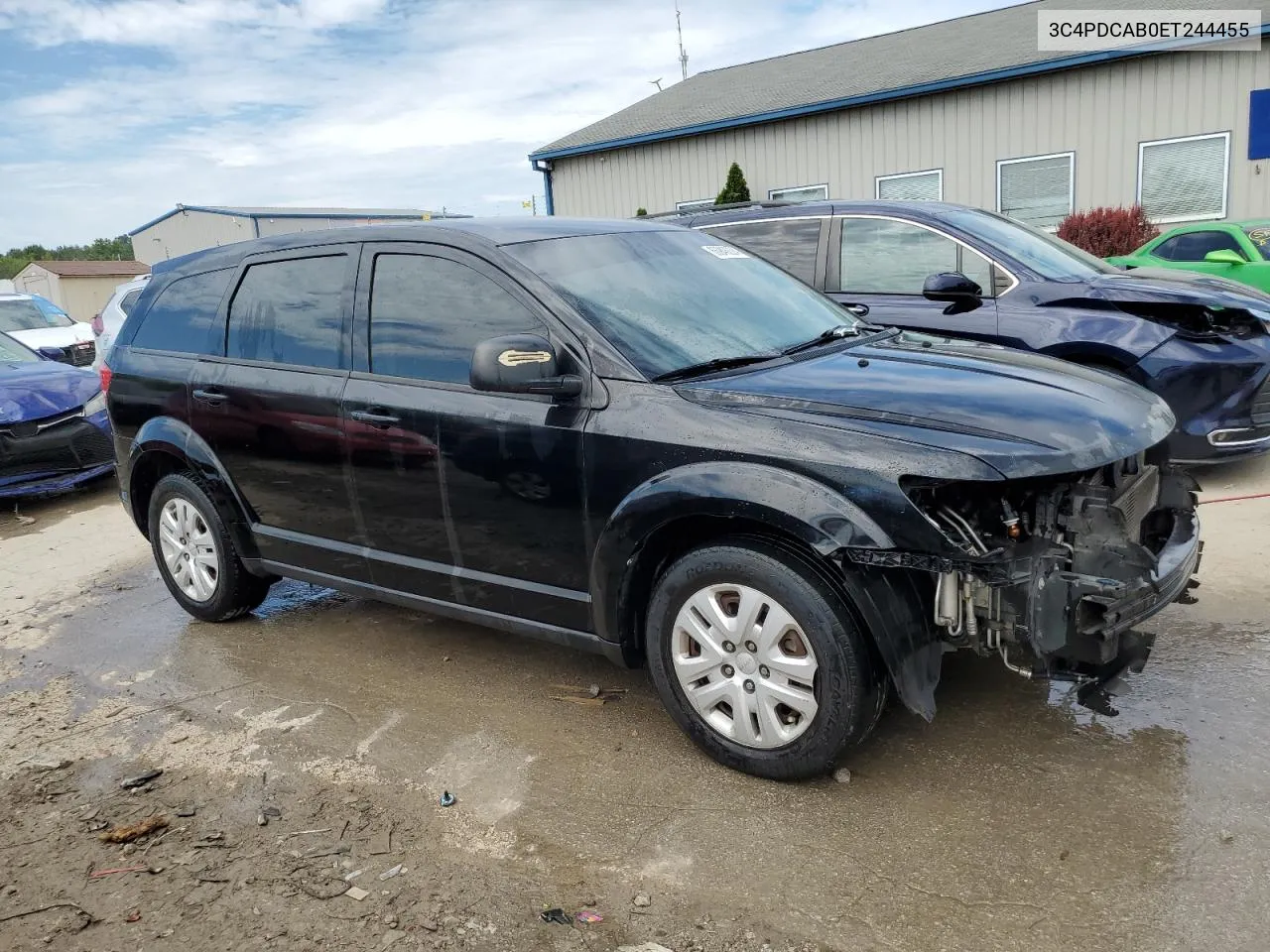 2014 Dodge Journey Se VIN: 3C4PDCAB0ET244455 Lot: 66946324