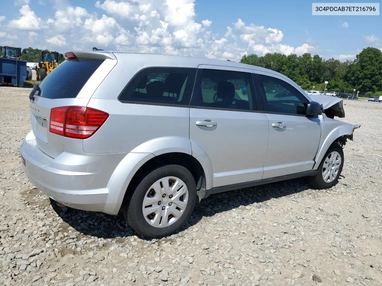 2014 Dodge Journey Se VIN: 3C4PDCAB7ET216796 Lot: 67716324