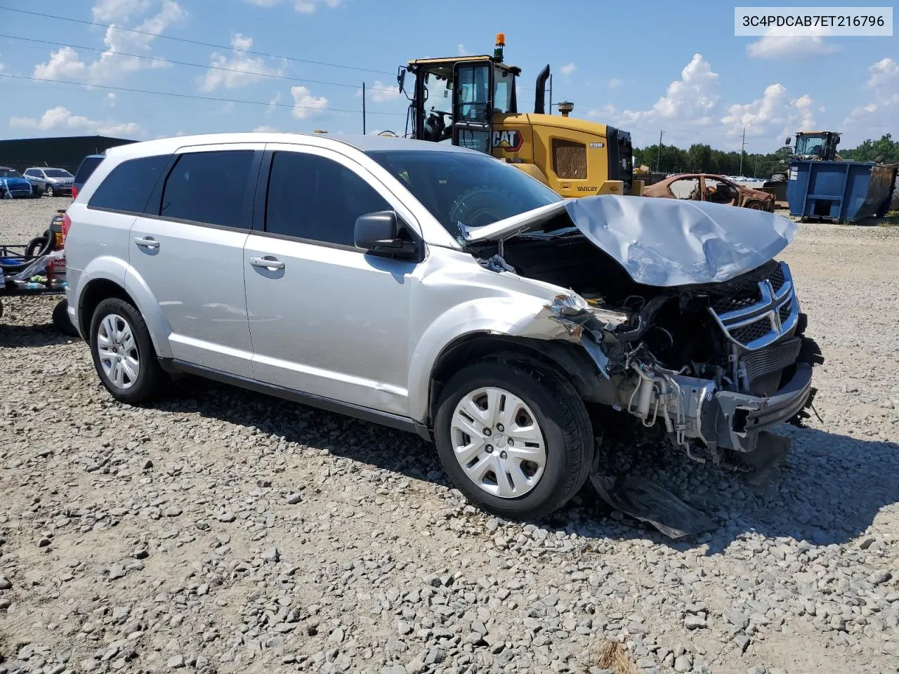 3C4PDCAB7ET216796 2014 Dodge Journey Se