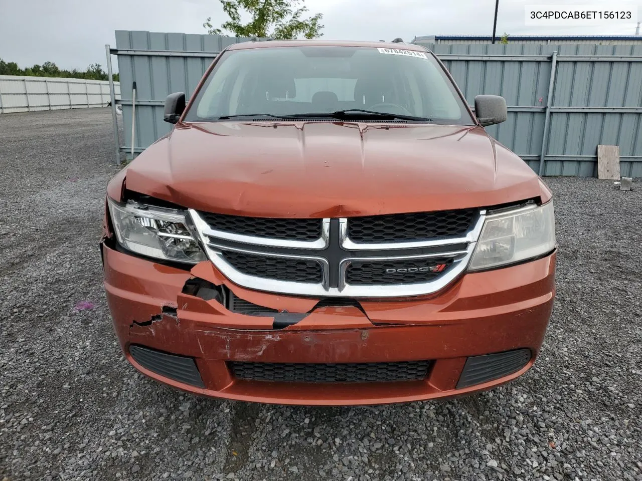 2014 Dodge Journey Se VIN: 3C4PDCAB6ET156123 Lot: 67842514