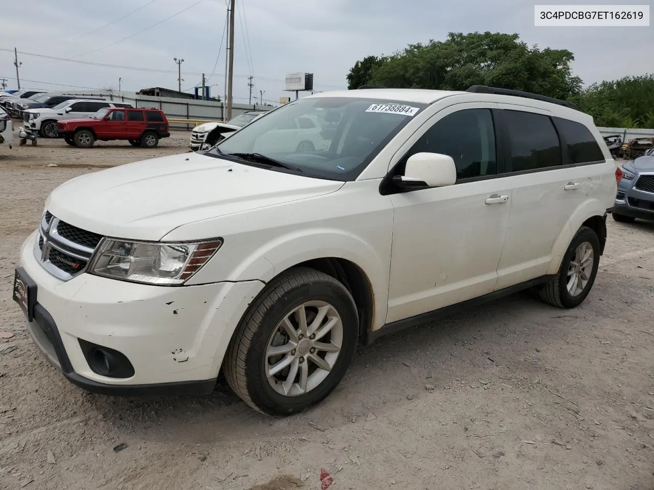 2014 Dodge Journey Sxt VIN: 3C4PDCBG7ET162619 Lot: 68057964