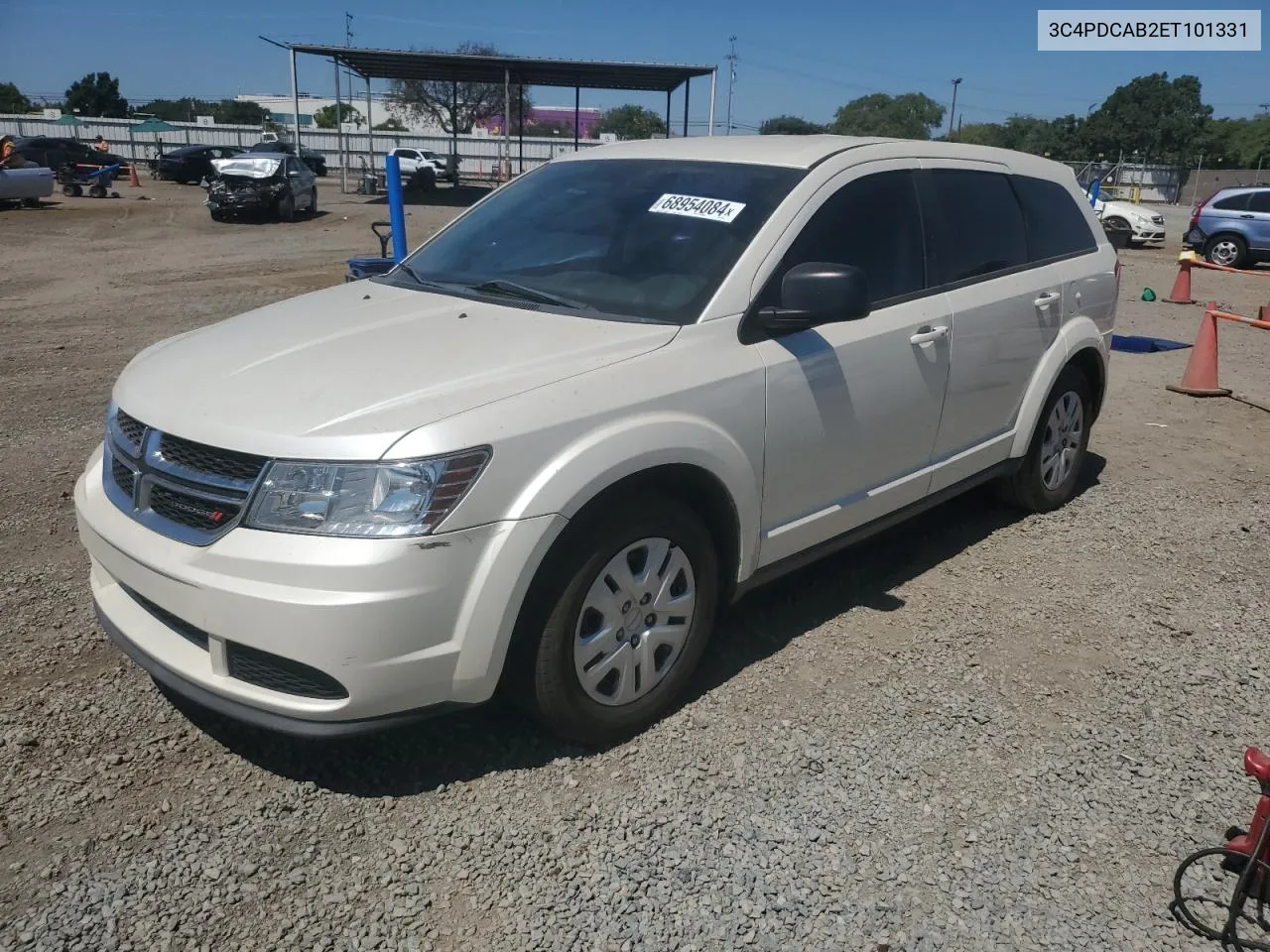 2014 Dodge Journey Se VIN: 3C4PDCAB2ET101331 Lot: 68954084