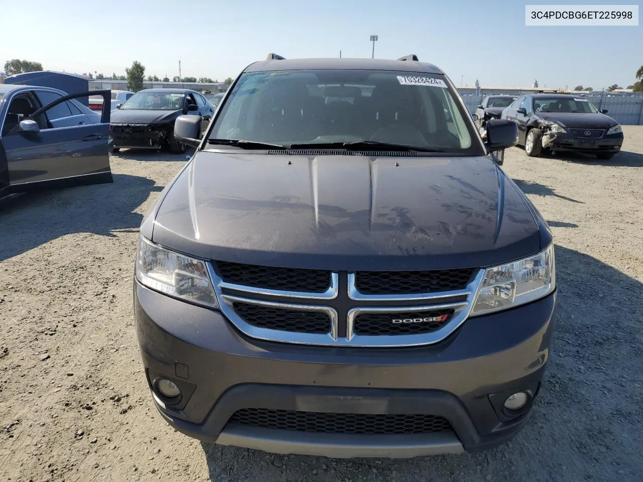 2014 Dodge Journey Sxt VIN: 3C4PDCBG6ET225998 Lot: 70328424