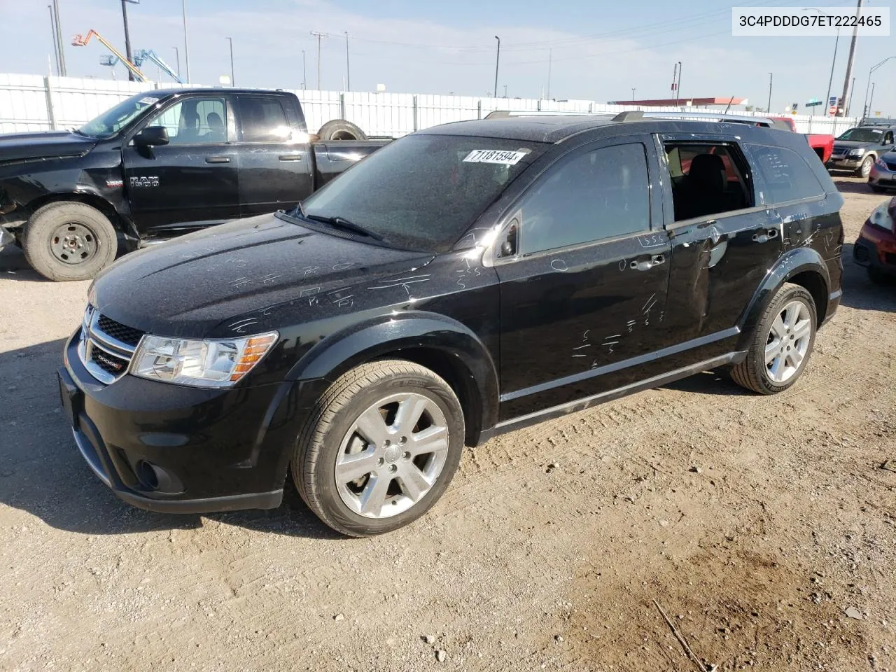 2014 Dodge Journey Limited VIN: 3C4PDDDG7ET222465 Lot: 71181594