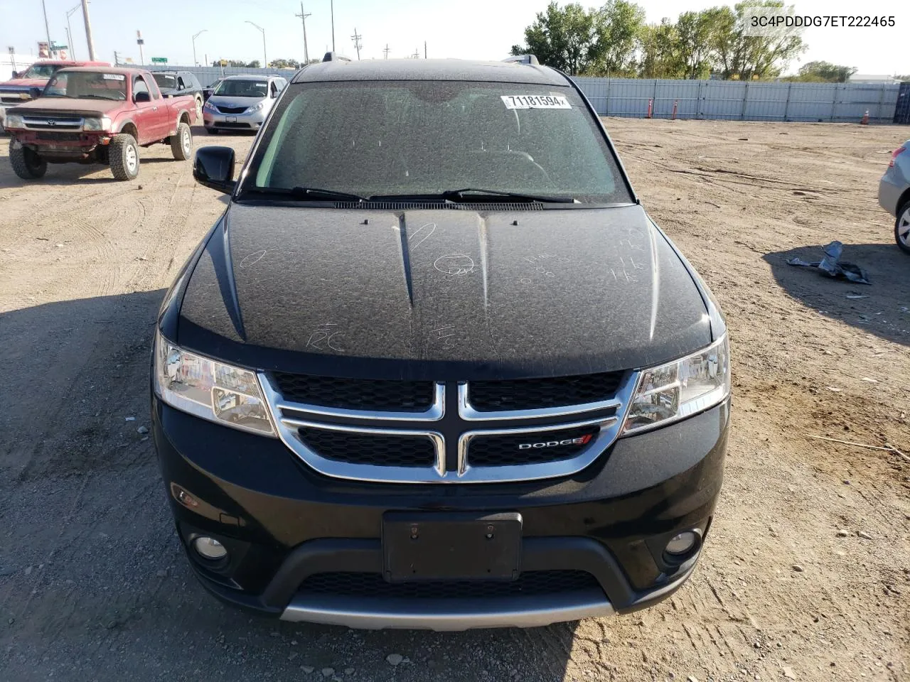 2014 Dodge Journey Limited VIN: 3C4PDDDG7ET222465 Lot: 71181594