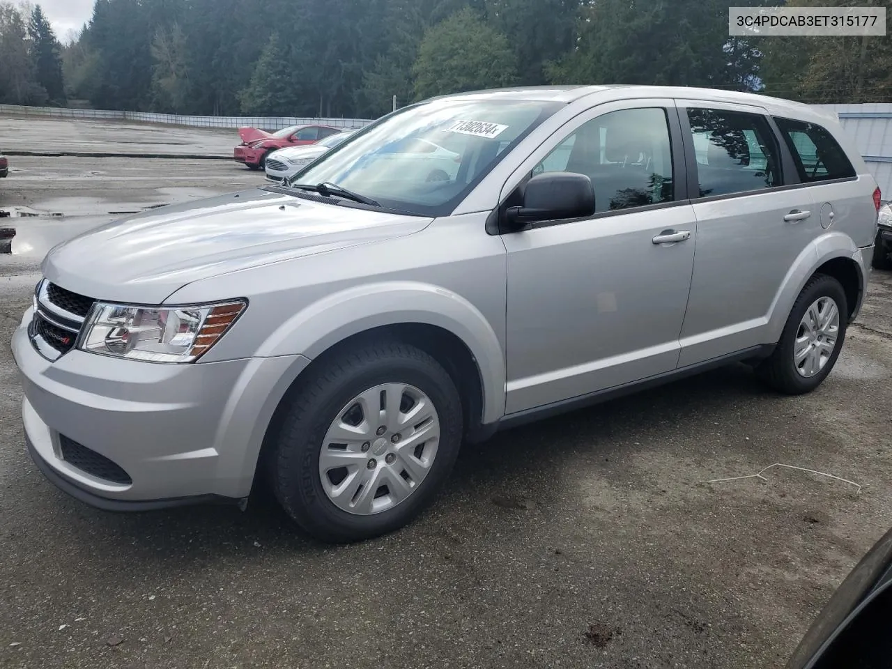 2014 Dodge Journey Se VIN: 3C4PDCAB3ET315177 Lot: 71302634