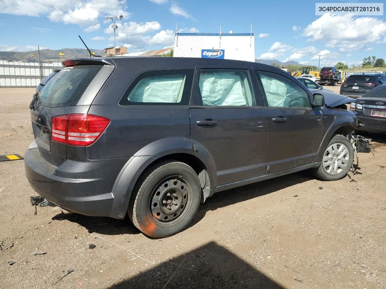 2014 Dodge Journey Se VIN: 3C4PDCAB2ET281216 Lot: 72024684