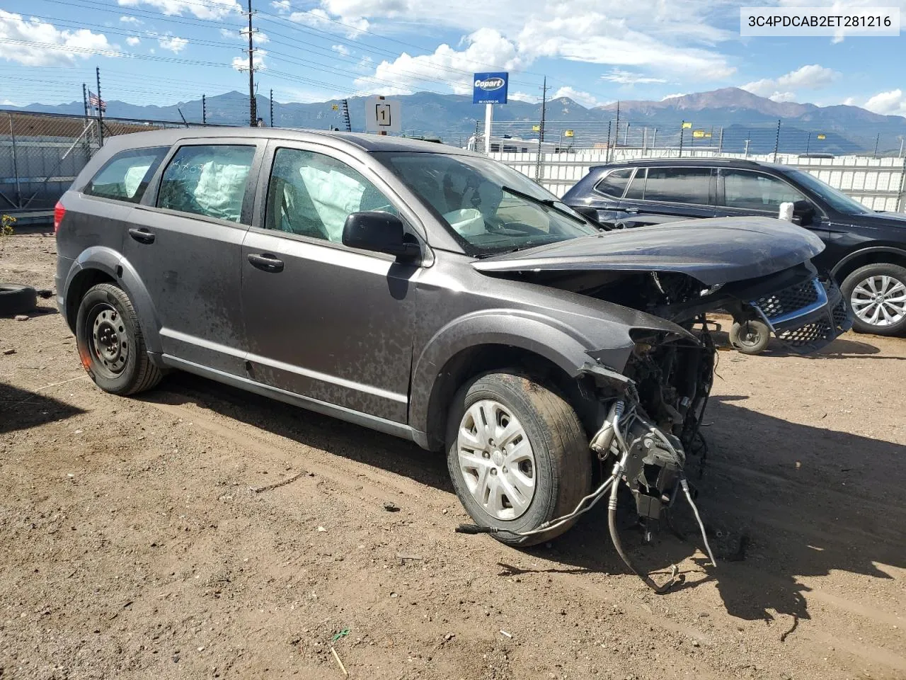 2014 Dodge Journey Se VIN: 3C4PDCAB2ET281216 Lot: 72024684