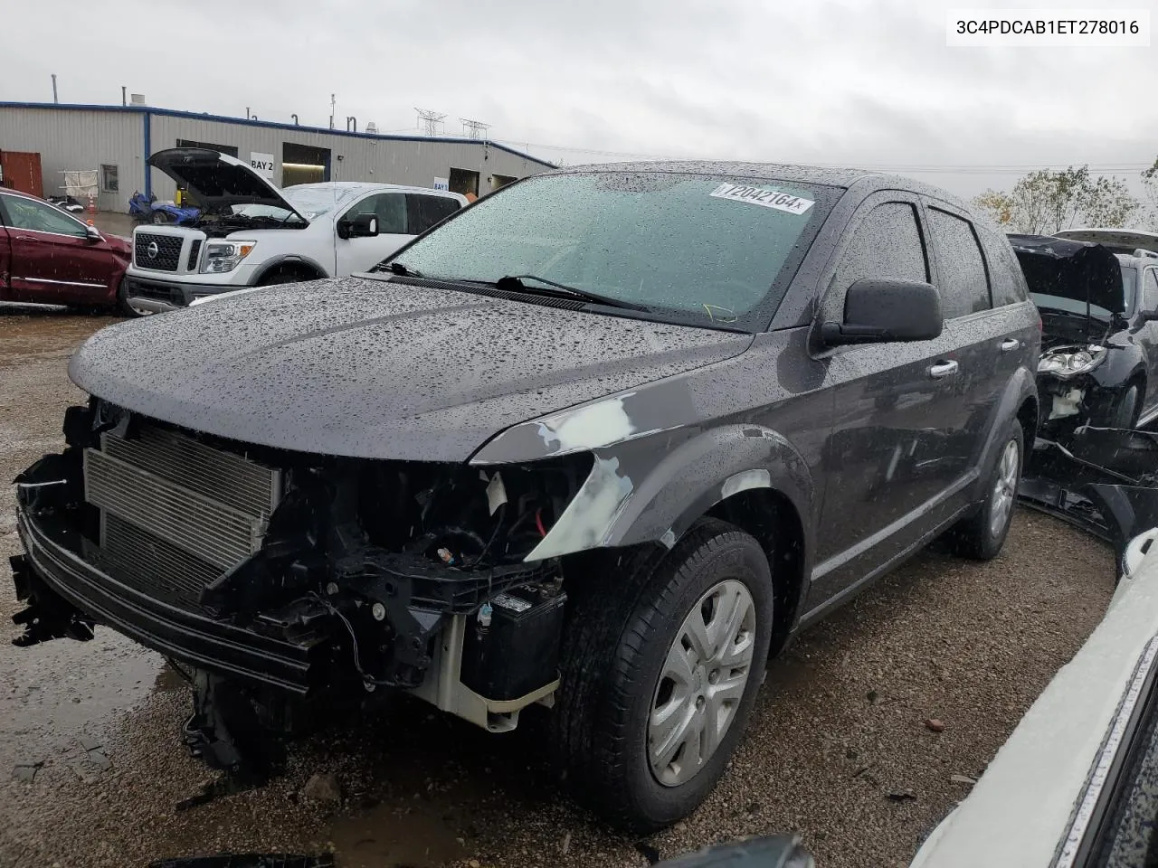 2014 Dodge Journey Se VIN: 3C4PDCAB1ET278016 Lot: 72042164