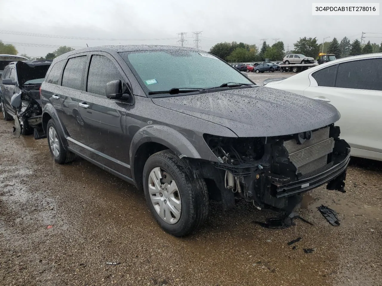 2014 Dodge Journey Se VIN: 3C4PDCAB1ET278016 Lot: 72042164