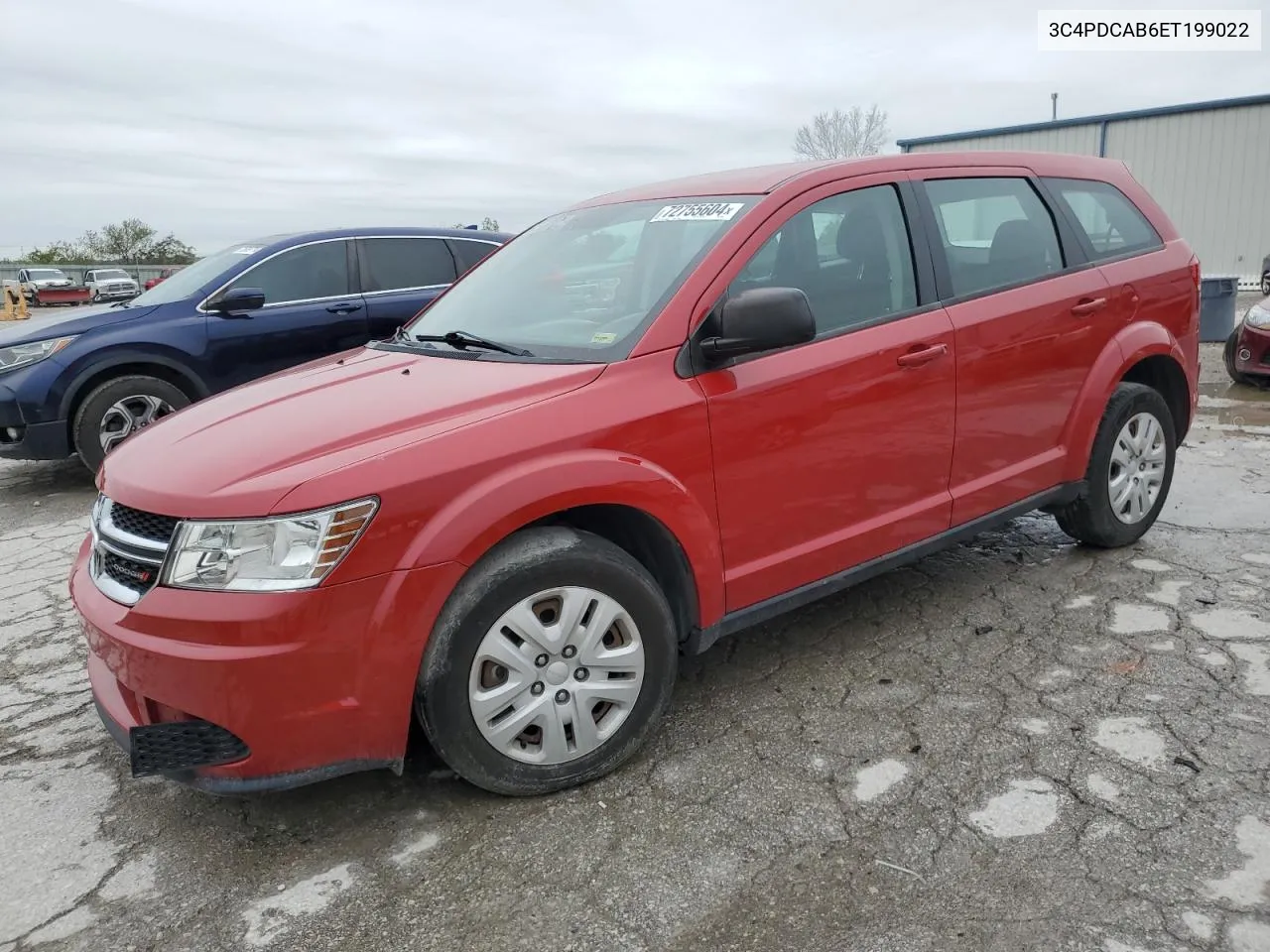 2014 Dodge Journey Se VIN: 3C4PDCAB6ET199022 Lot: 72755604