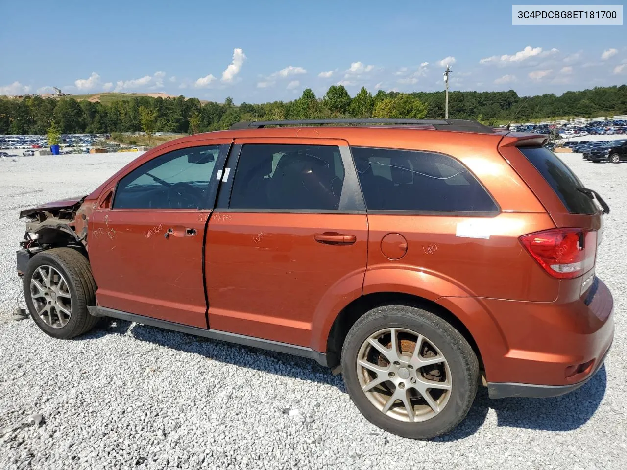 2014 Dodge Journey Sxt VIN: 3C4PDCBG8ET181700 Lot: 72756274