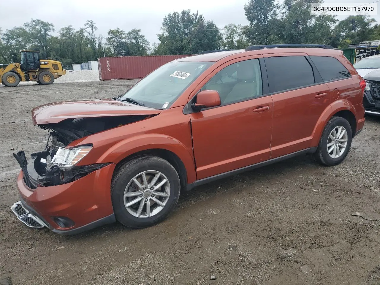 2014 Dodge Journey Sxt VIN: 3C4PDCBG5ET157970 Lot: 73365004